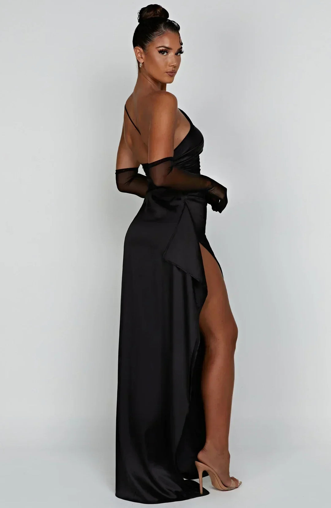 Women’s Warm-Season Asymmetric Slit Party Maxi Evening Dress