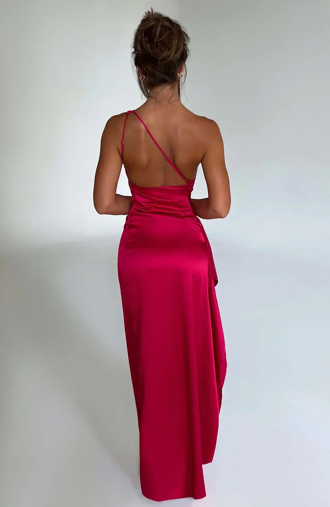Women’s Warm-Season Asymmetric Slit Party Maxi Evening Dress