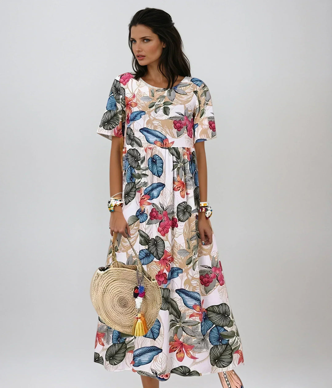 Graceful Summer Bloom Dress
