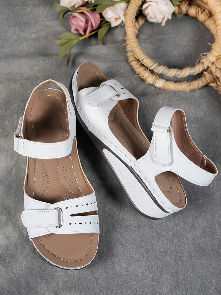 Platform Cushioned Wedge Sandals