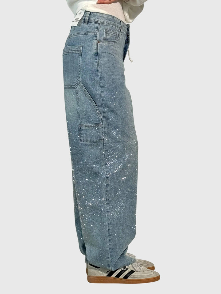 Pantalones con patrón de diamantes