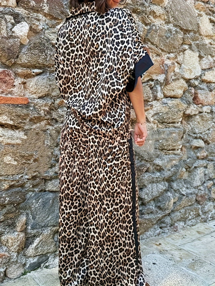 Leopard Print Flowing Co-Ord Set