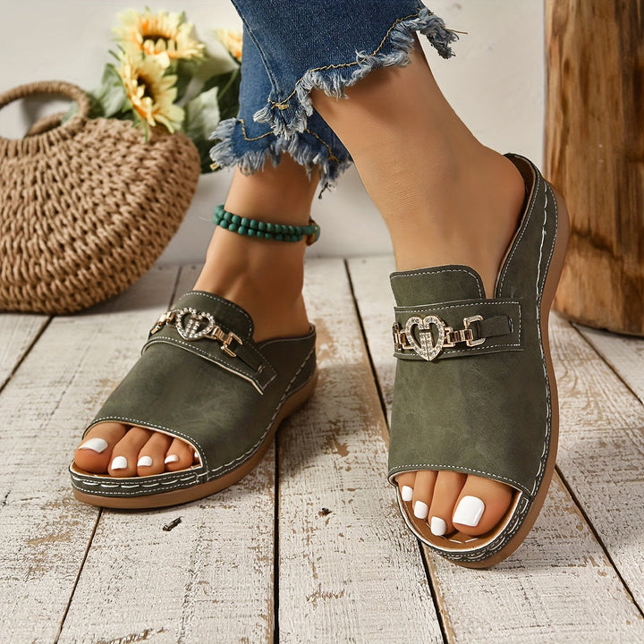 Sandalias Planas Ajustables de Confort