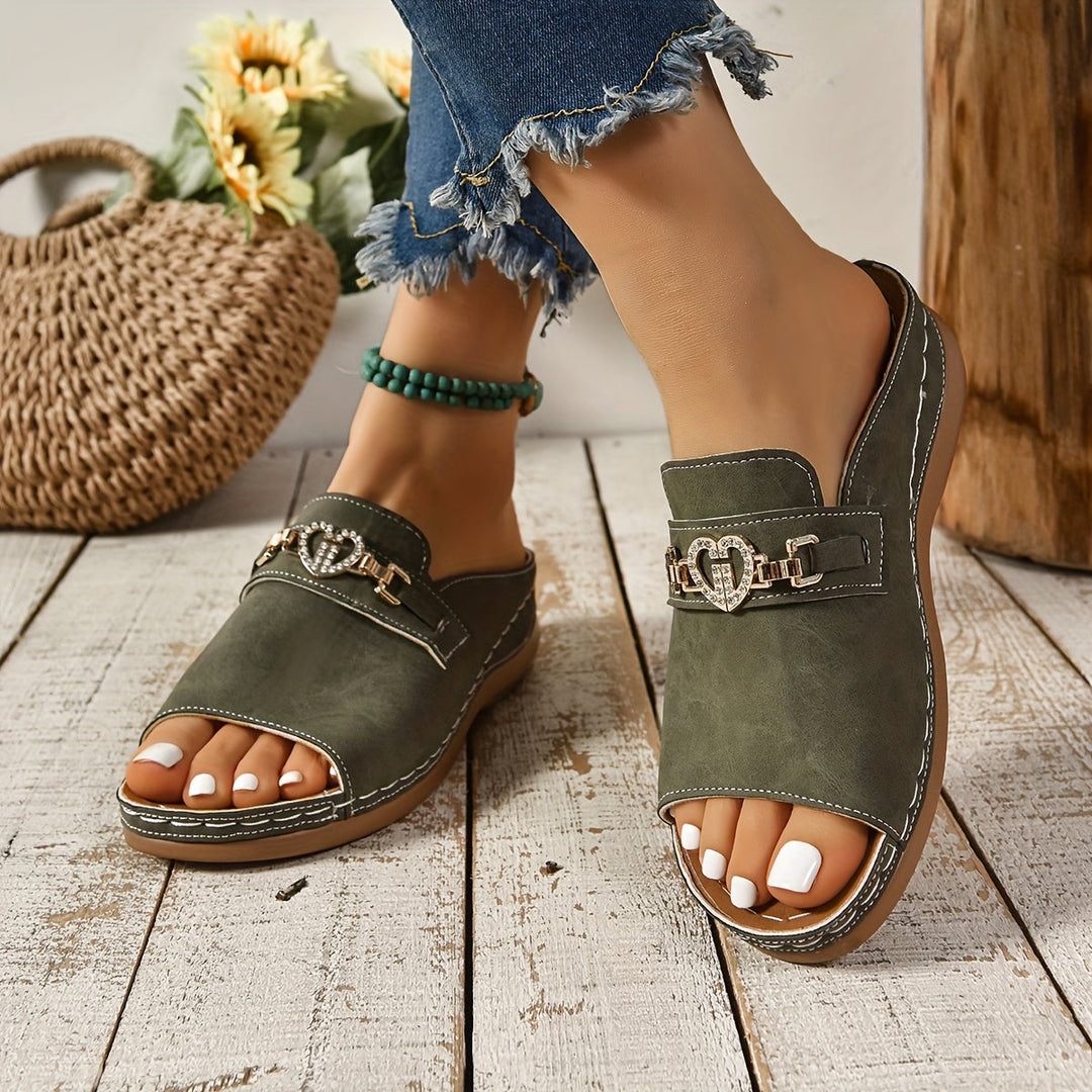 Sandalias Planas Ajustables de Confort