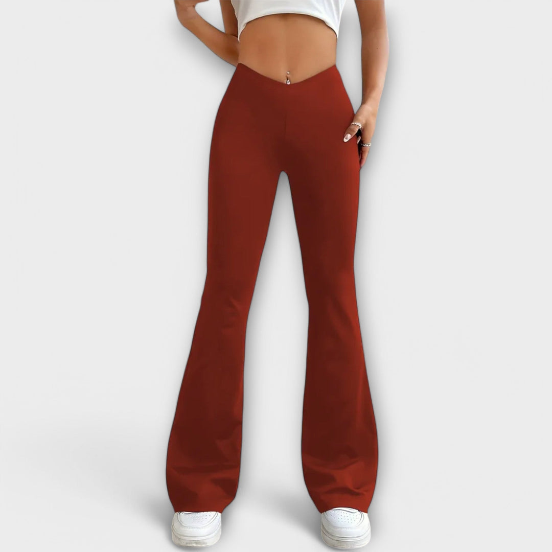 Relaxed Flared Leg Pants