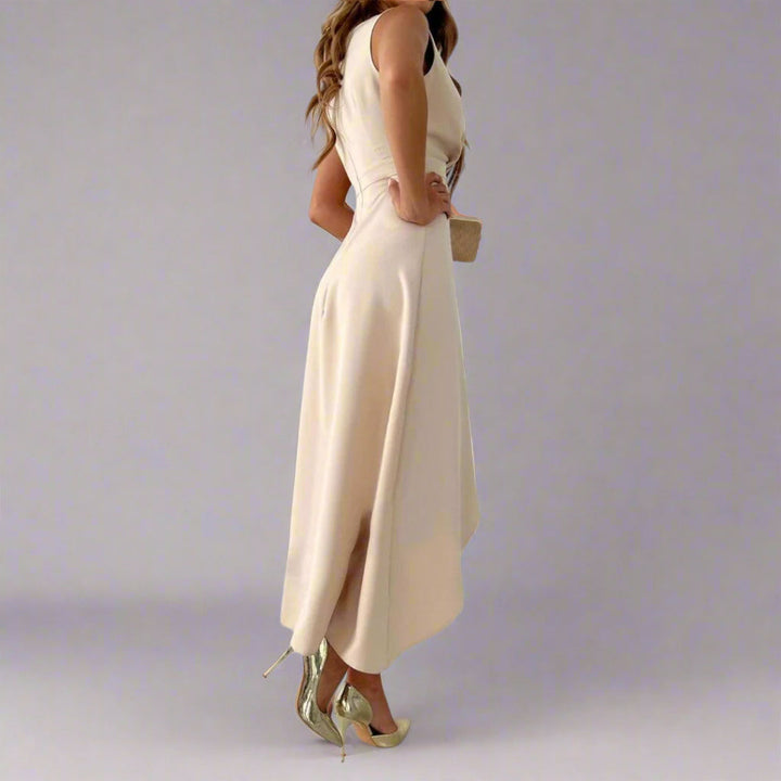 Stylish Flowing Luxury Wrap Party Midi Dress for Women