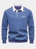 Maglione Polo lavorato a maglia con colletto a contrasto – Uomo