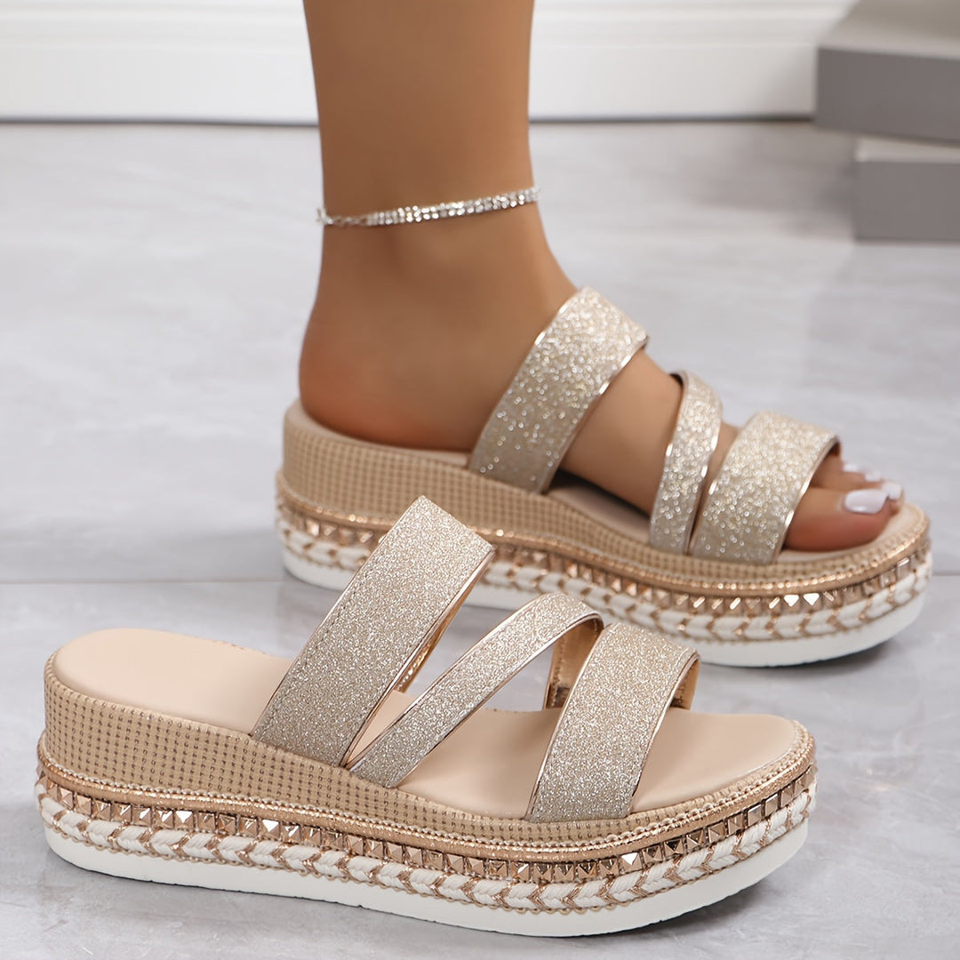 Sandalias cómodas planas relajadas