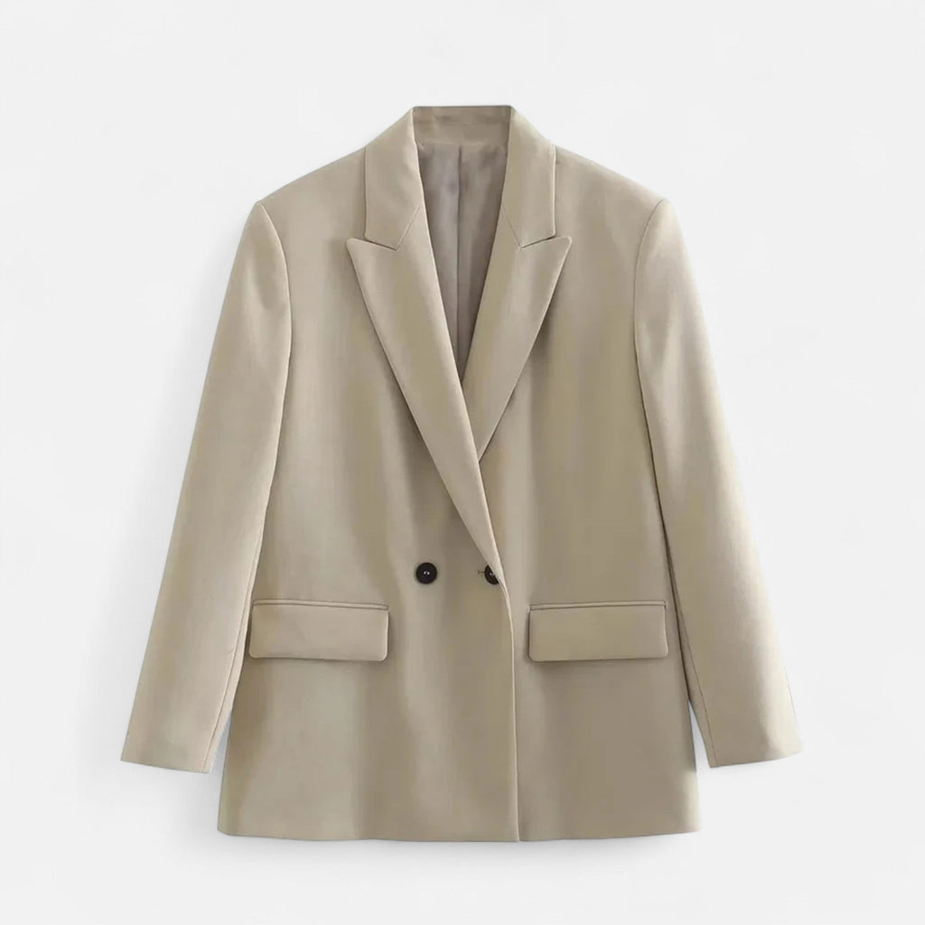 Blazer vintage de doble botonadura para mujer