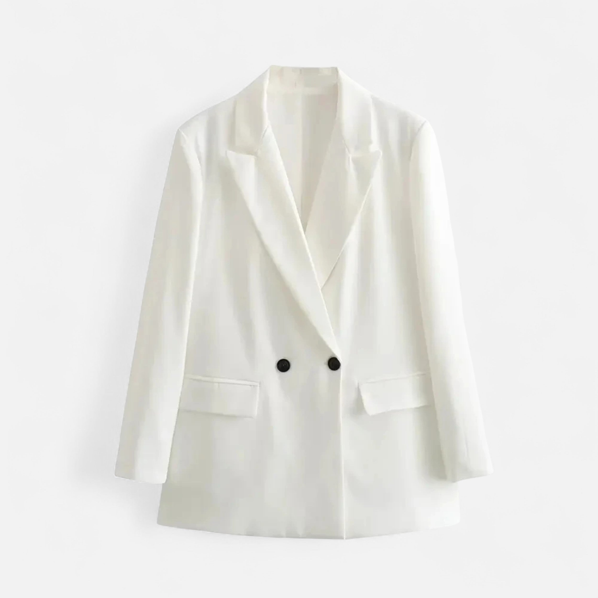 Women Double-Breasted Vintage Blazer Coat