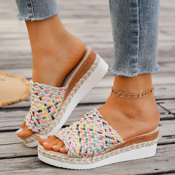 Woven Wedge Sandals