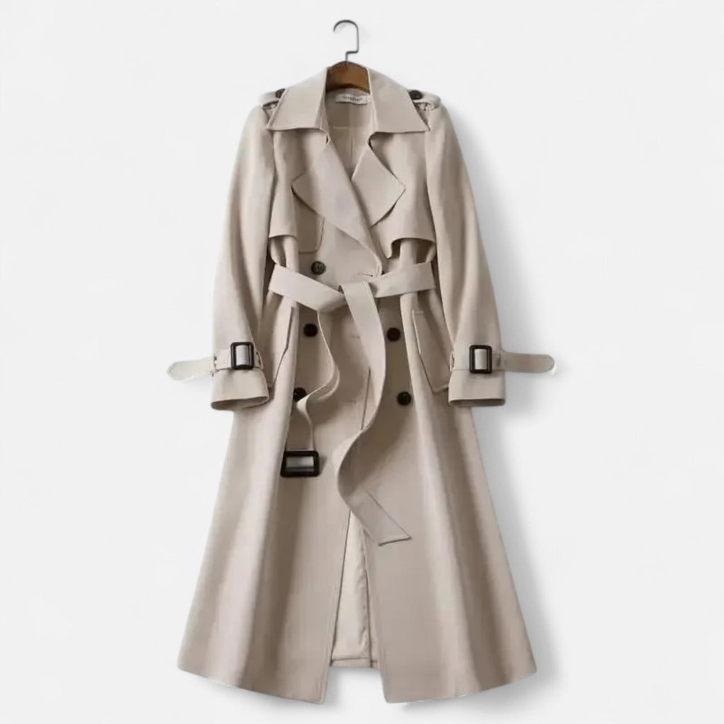 Cappotto classico da donna sopra il ginocchio