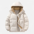 Chaqueta acolchada para hombre con capucha desmontable