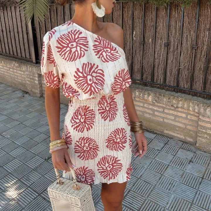 Evening Wedding Guest Mini Dress with Flowing Silhouette