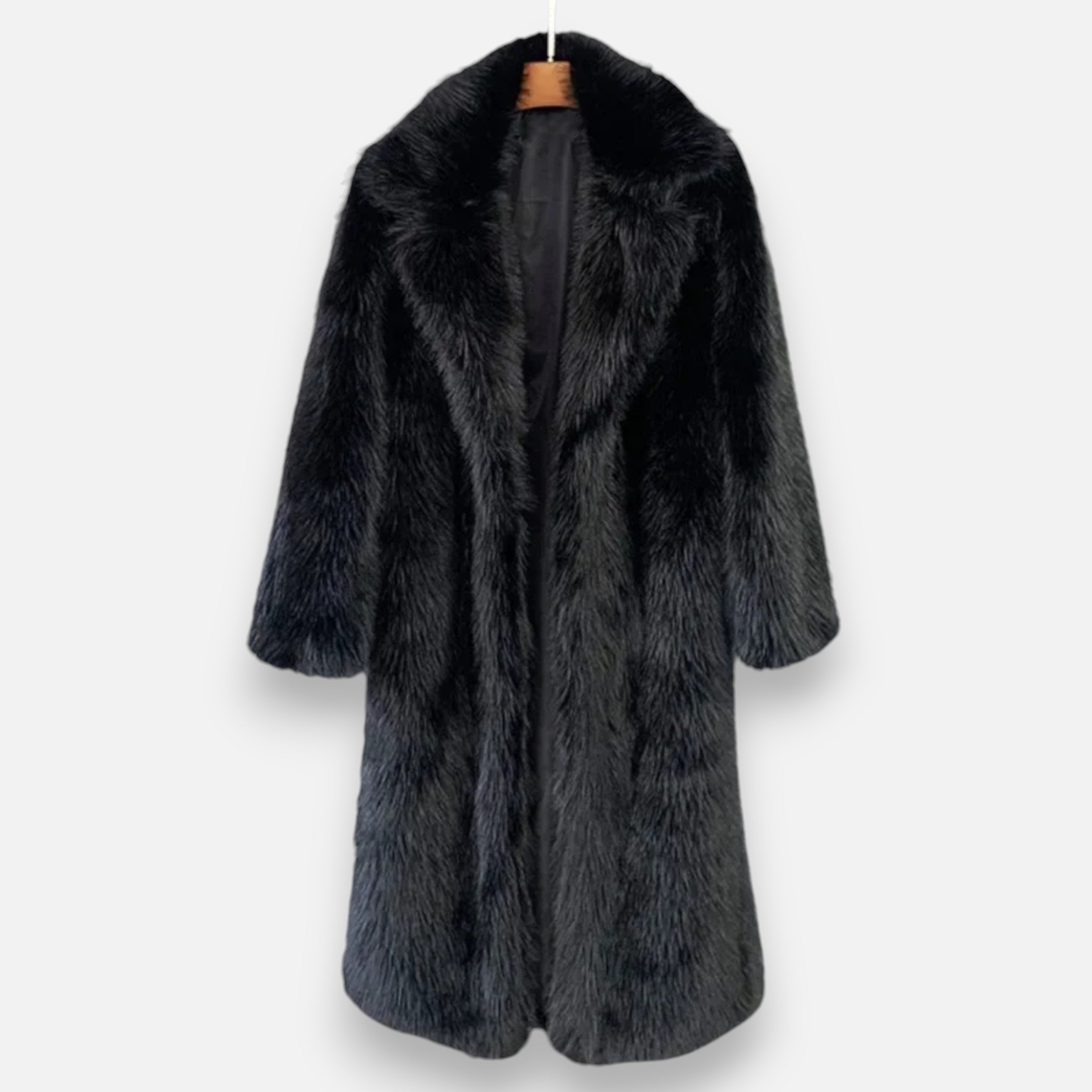 Women's Long Faux Fur Overcoat