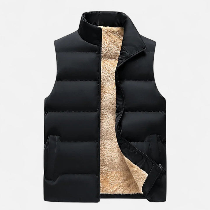 Men’s Practical Winter Vest with Loose Fit and Soft Fleece Lining