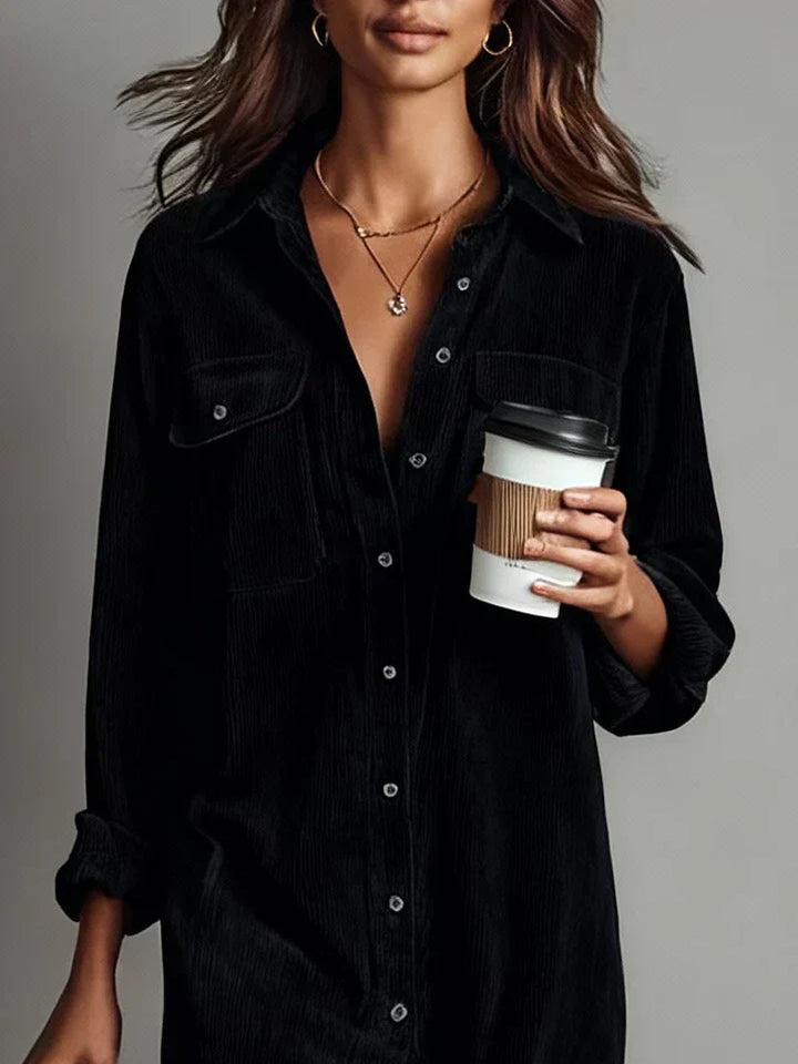 Chic Flared Hem Midi Dress