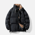 Giacca oversize antivento da uomo con collo alto