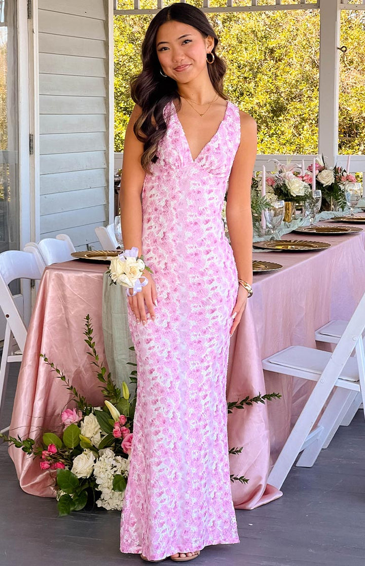 Women Chic Elegant Flowing Evening Maxi Wedding Guest Dress