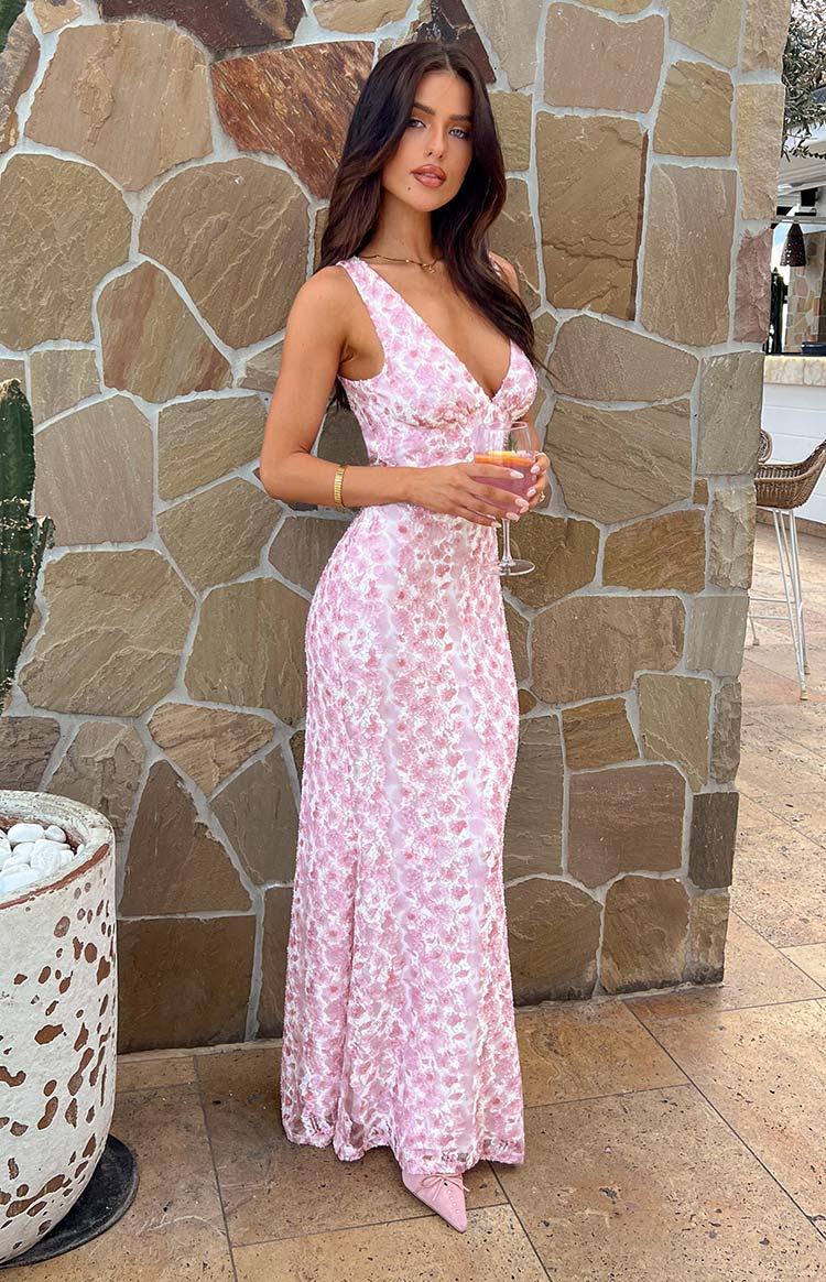 Women Chic Elegant Flowing Evening Maxi Wedding Guest Dress