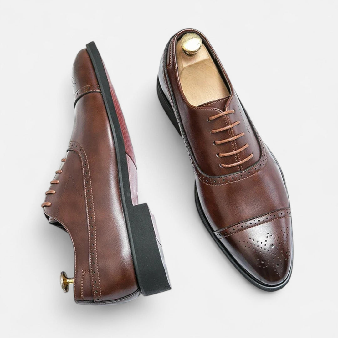 Zapatos formales tallados para hombre con suela antideslizante