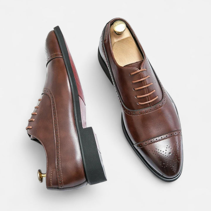 Zapatos formales tallados para hombre con suela antideslizante