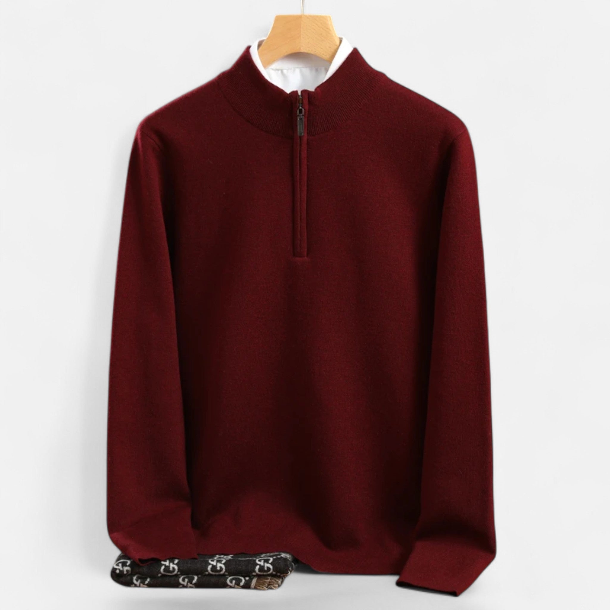 Men's Merino Wool Half-Zip Sweater