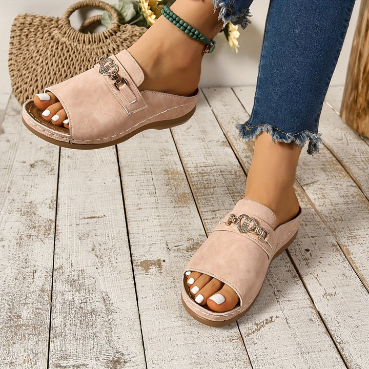 Sandalias Planas Ajustables de Confort