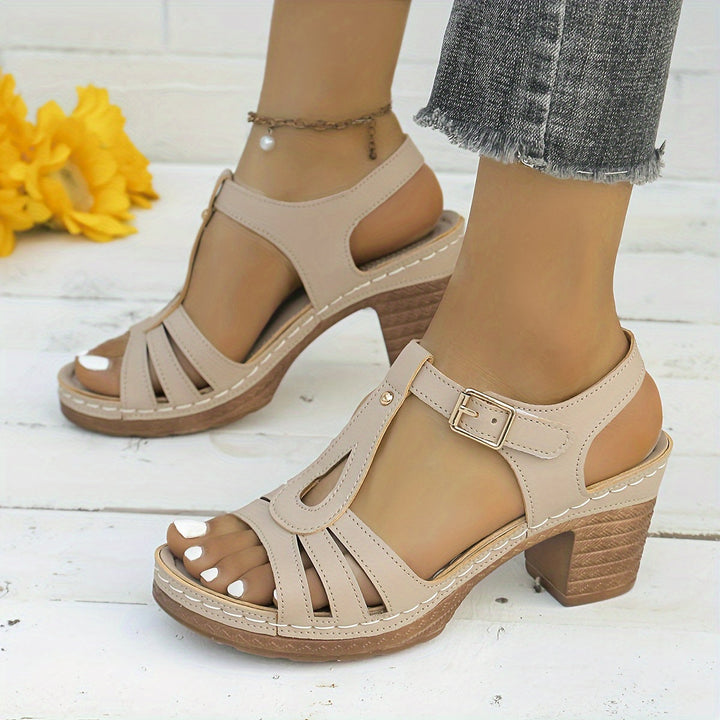 Cushioned Buckle Support Sandals