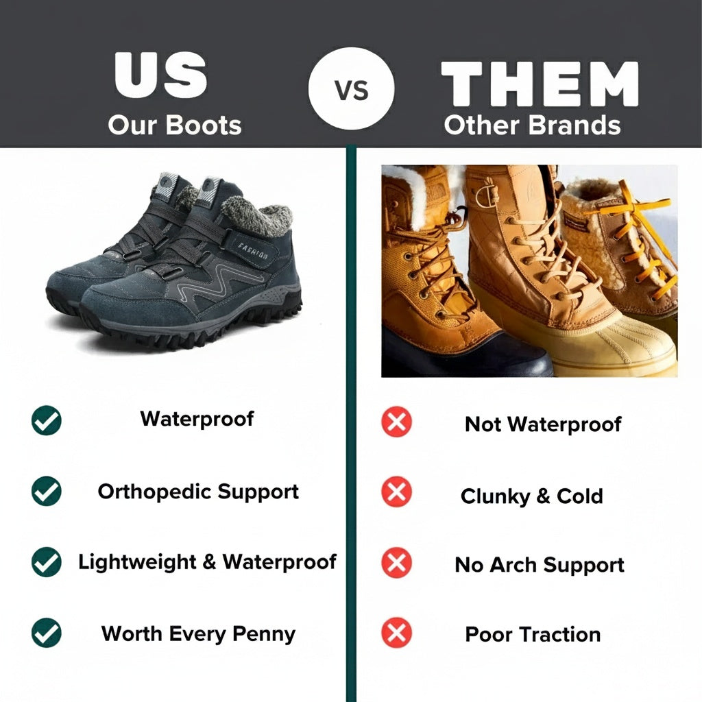 Botas ortopédicas impermeables y cómodas