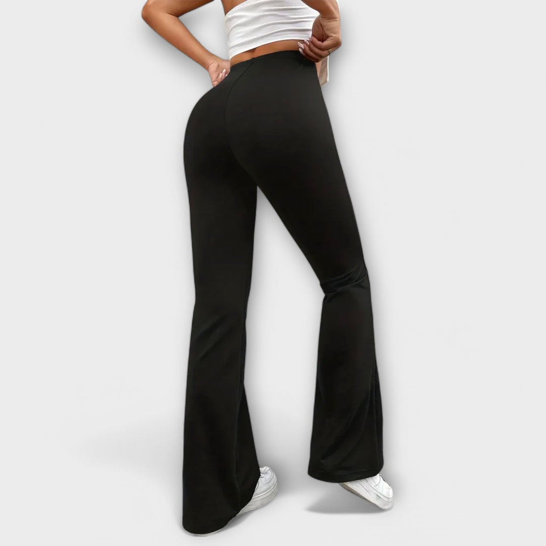 Relaxed Flared Leg Pants