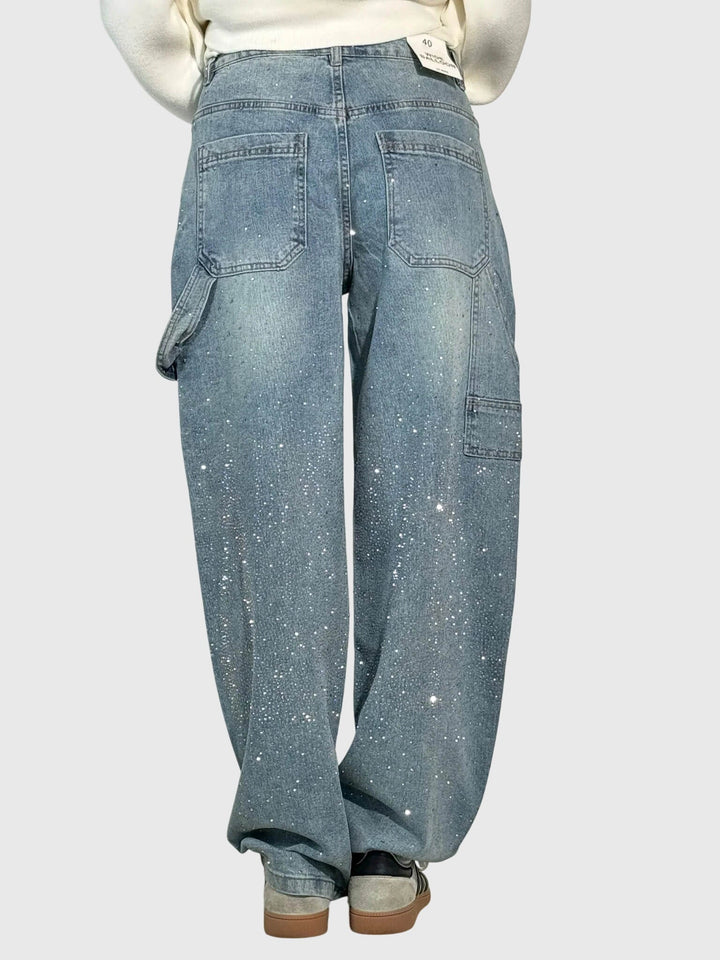 Pantalones con patrón de diamantes