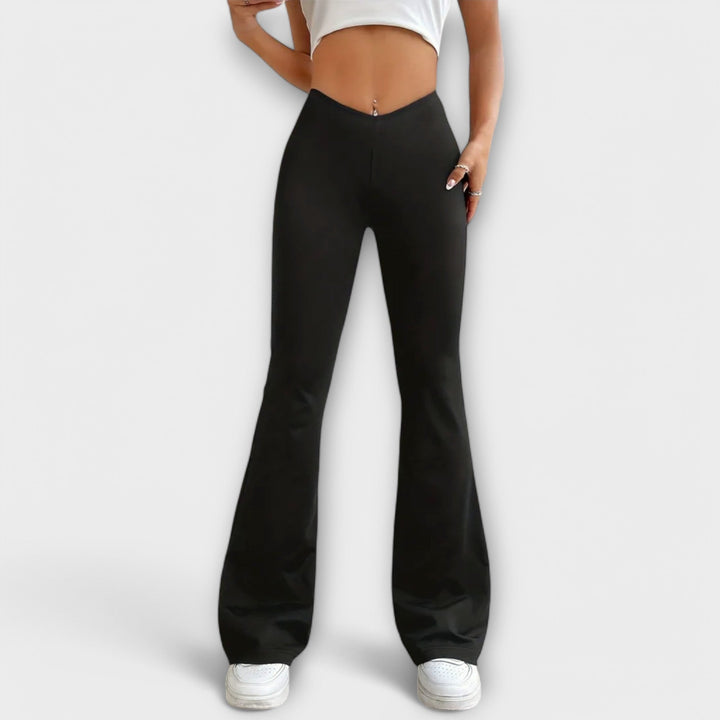 Relaxed Flared Leg Pants