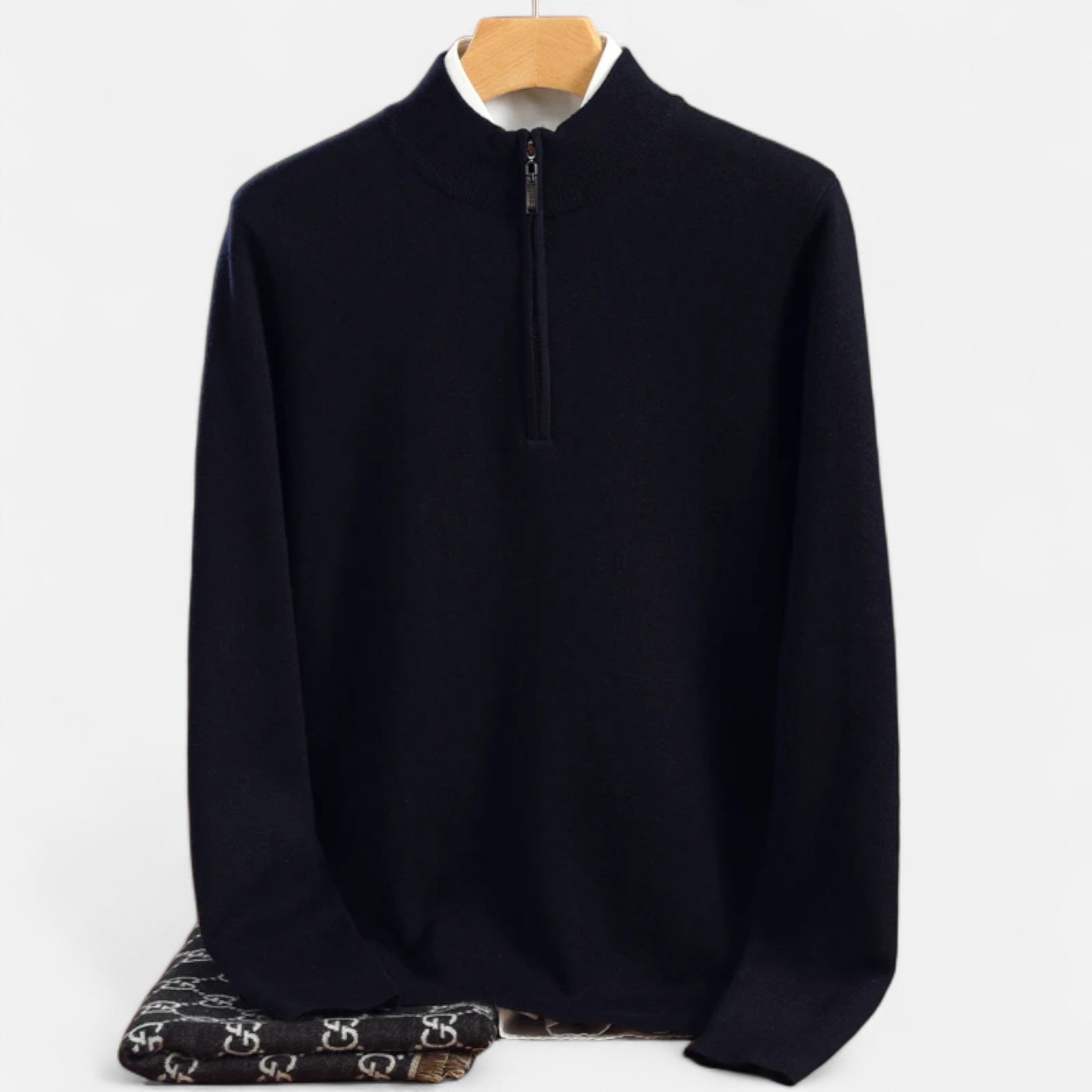 Men's Merino Wool Half-Zip Sweater
