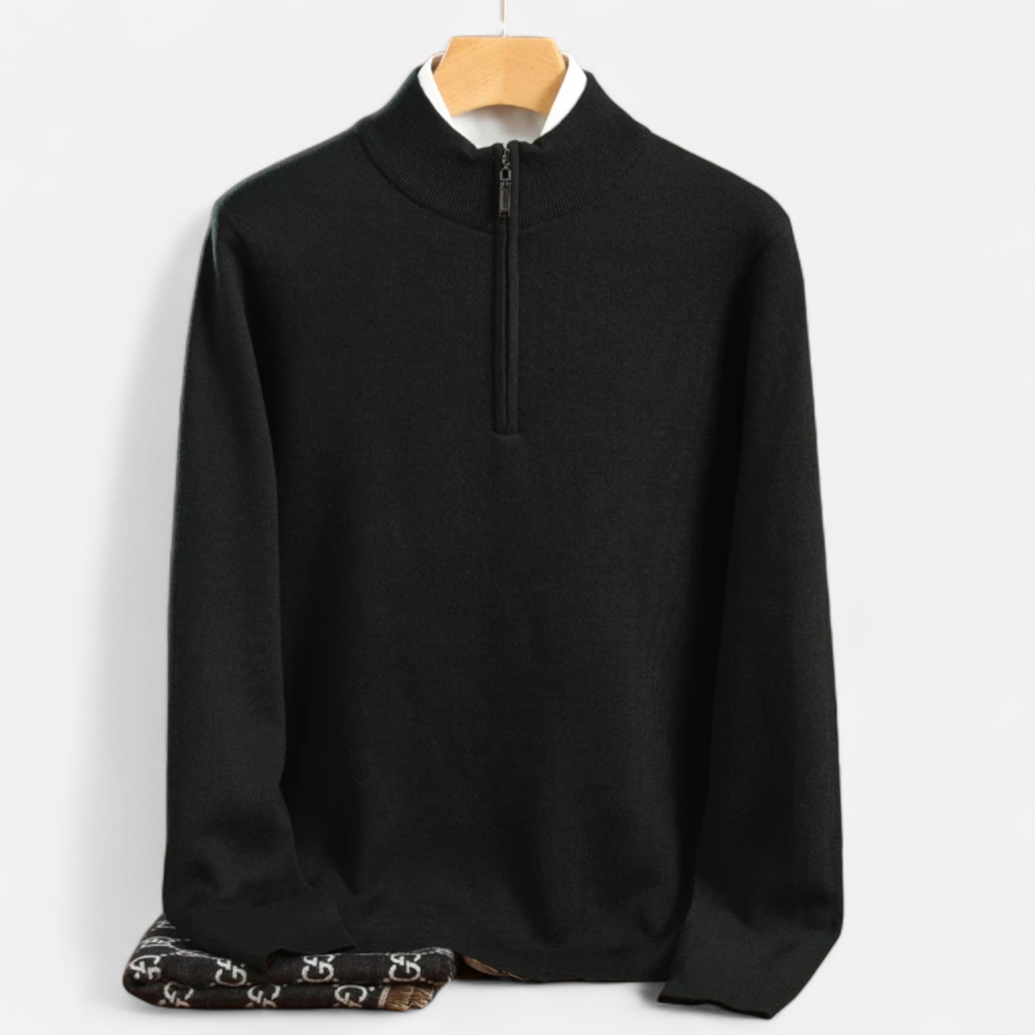 Men's Merino Wool Half-Zip Sweater