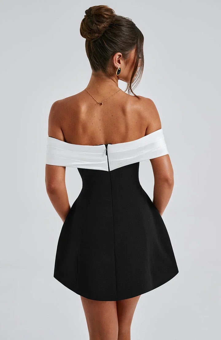 Fashion Modern Mini Dress with Bow Detail for Women
