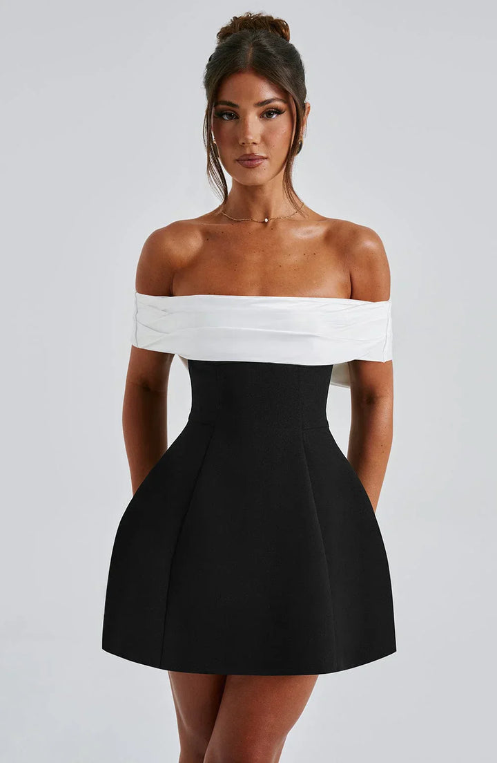Fashion Modern Mini Dress with Bow Detail for Women