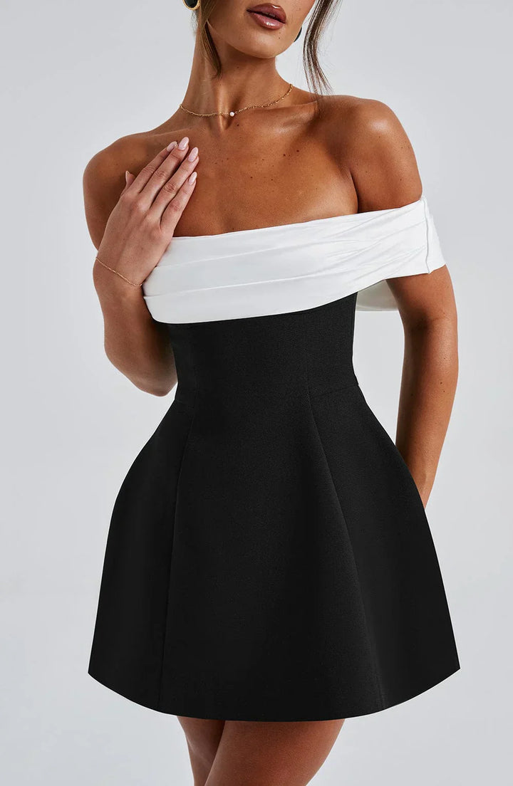 Fashion Modern Mini Dress with Bow Detail for Women