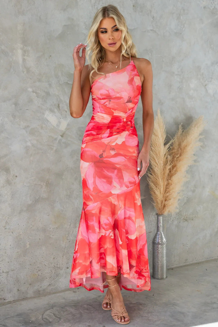 Wedding Guest Floral Maxi Dress