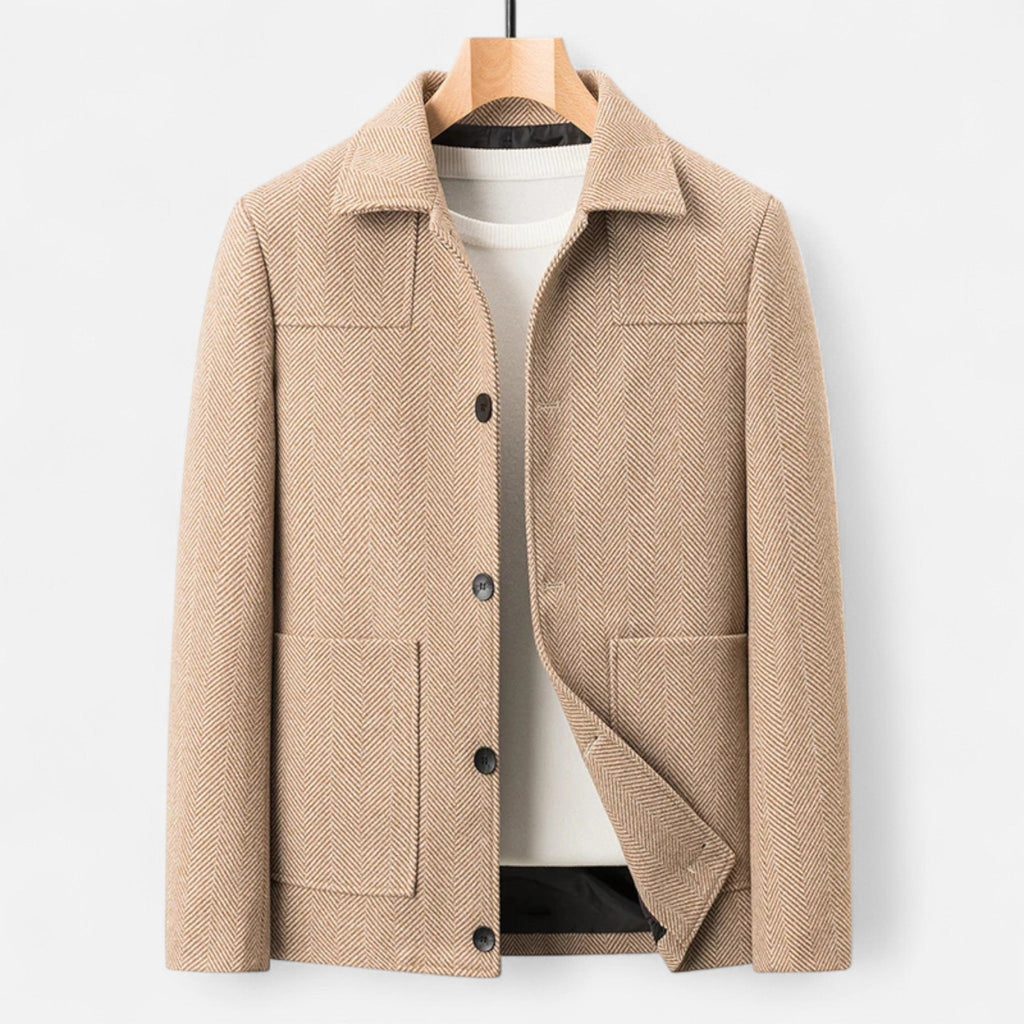Giacca da uomo in misto lana – Eleganza business con rever