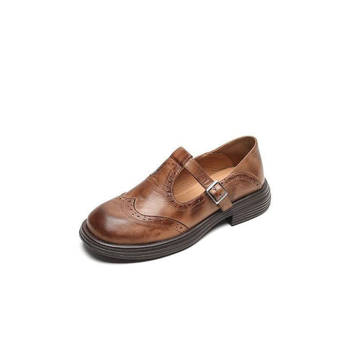 Sandalias Mary Jane de cuero vegano