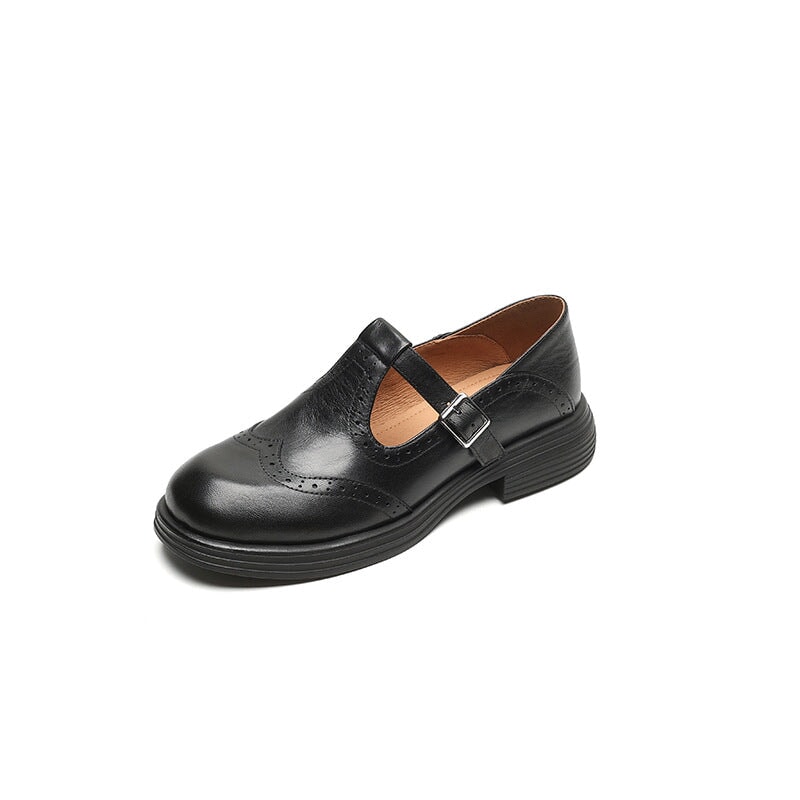 Sandalias Mary Jane de cuero vegano