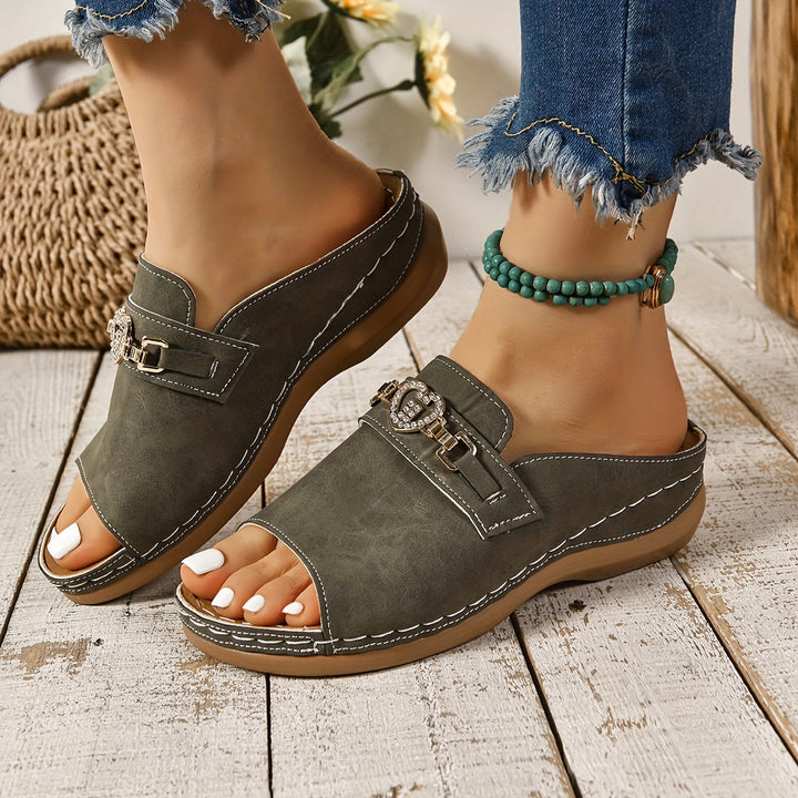 Sandalias Planas Ajustables de Confort