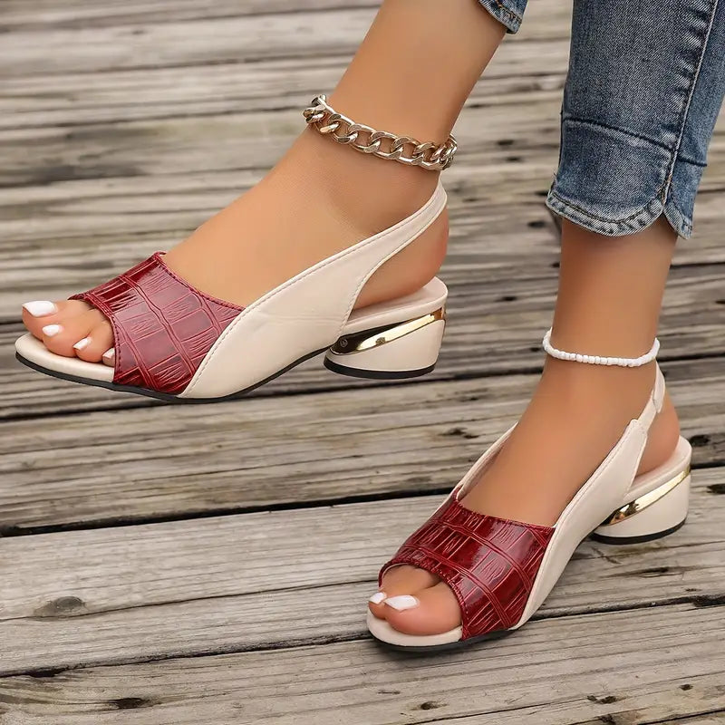Sandalias de cuero cómodas con soporte acolchonado