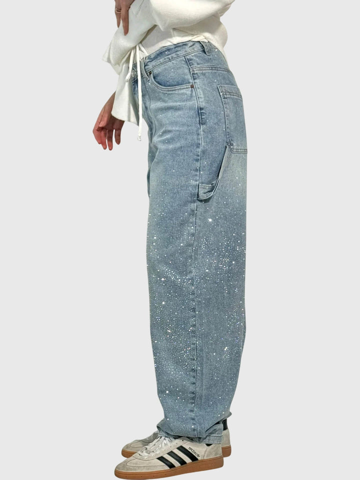 Pantalones con patrón de diamantes