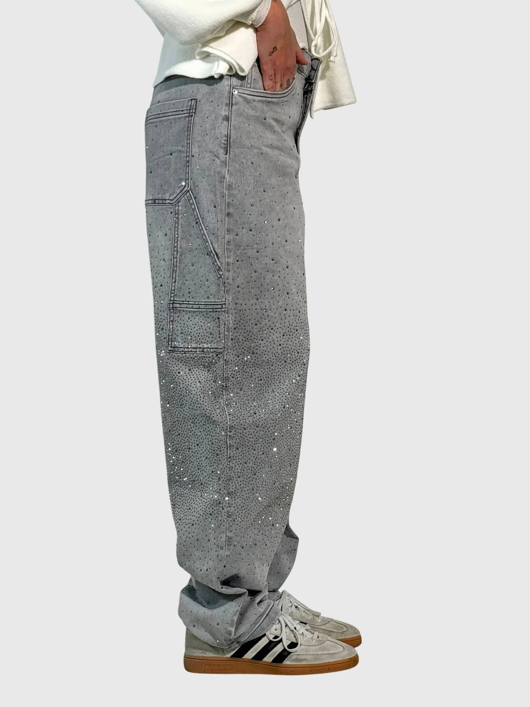 Pantalones con patrón de diamantes