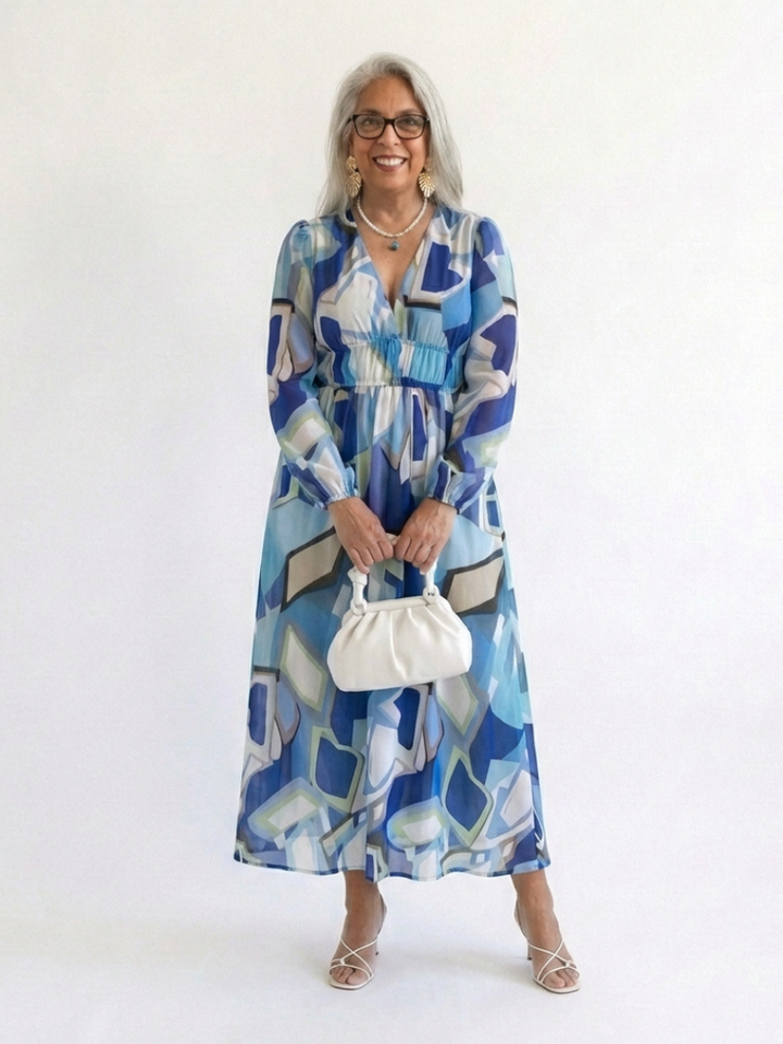 Long Sleeve Floral Maxi Dress