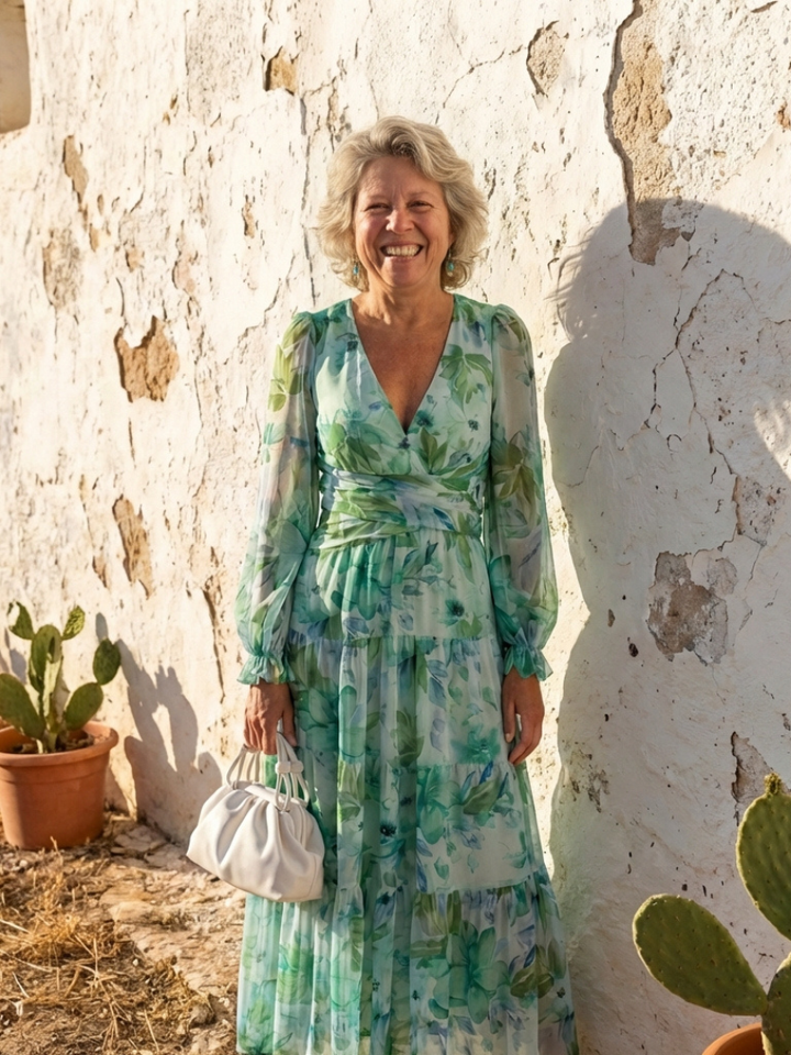 Long Sleeve Floral Maxi Dress