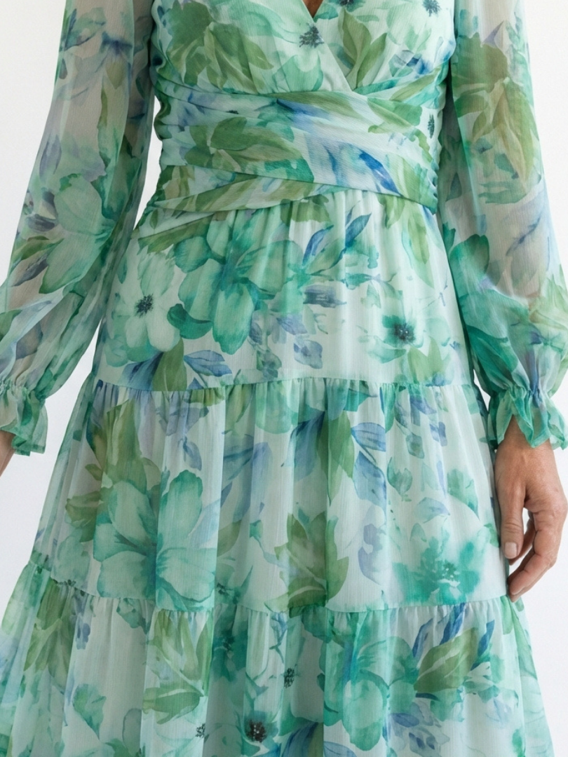 Long Sleeve Floral Maxi Dress