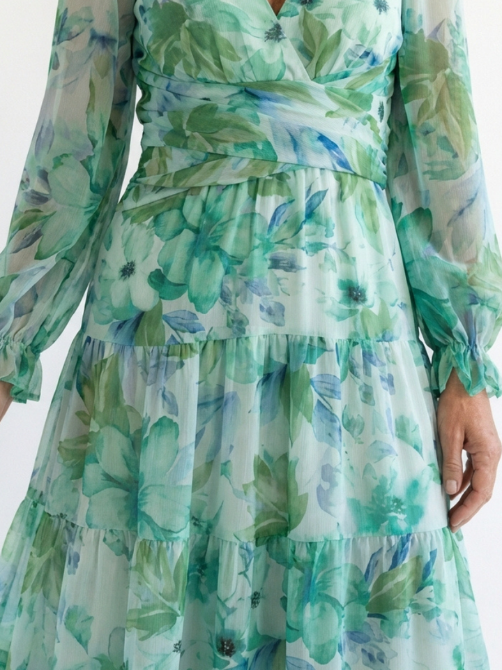 Long Sleeve Floral Maxi Dress